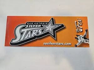 San Antonio Silver Stars WNBA Basketball 2er Bogen Logo/Maskottchen Aufkleber - Bild 1 von 2
