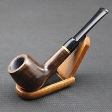 Handmade Wood Smoking Pipes Tobacco Ebony Wooden Smoking Pipe Gift 9mm Filter