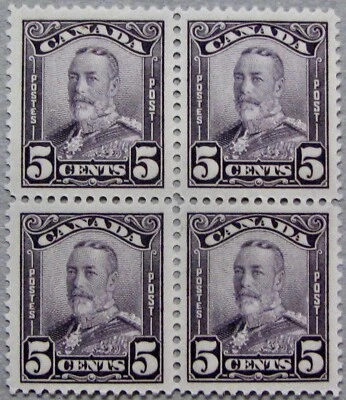 1928 CANADA #153: VF MNH/MLH 'King George V' - Block of 4 - Image 1 of 2