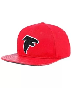 Pro Standard Atlanta Falcons Team Color black leather Strapback Cap OSFA - Picture 1 of 11