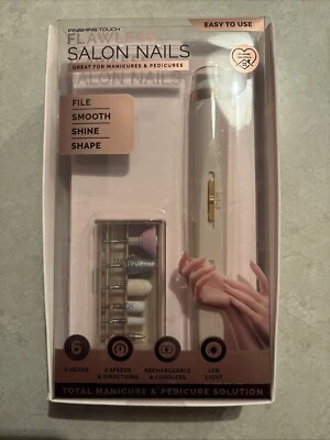 Juego de herramientas de manicura pedicura uñas de salón impecable acabado táctil, nuevo en caja Foto 1 de 2