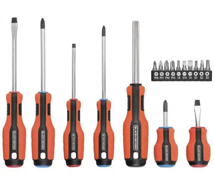 BLACK + DECKER Magnetic Screwdriver Set, 17-Piece (BDHT65003) NIB - Image 1 of 1