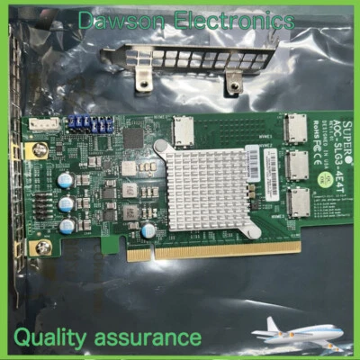 Supermicro AOC-SLG3-4E4T 4 Port NVMe PCIE X16 - Image 1 of 3