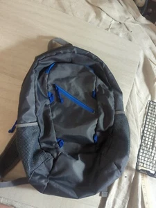 Costco Travel Backpack Gray And Blue Medium Size - Picture 1 of 5
