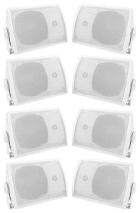 (8) Rockville HP5S-8 5.25" Outdoor/Indoor Home Theater Speakers+Swivel Brackets - Picture 1 of 9
