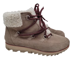 Sorel Harlow Lace Cozy Boots Size 9 Women's NL4345-264 Gray - Picture 1 of 15
