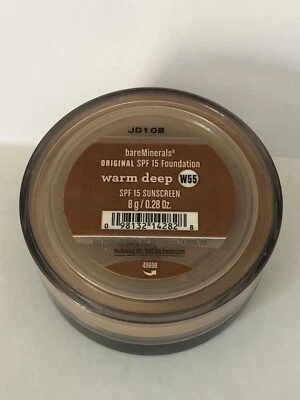 bareMinerals ORIGINAL Loose Powder Foundation SPF 15   0.28 oz Warm Deep W55 - Image 1 of 2