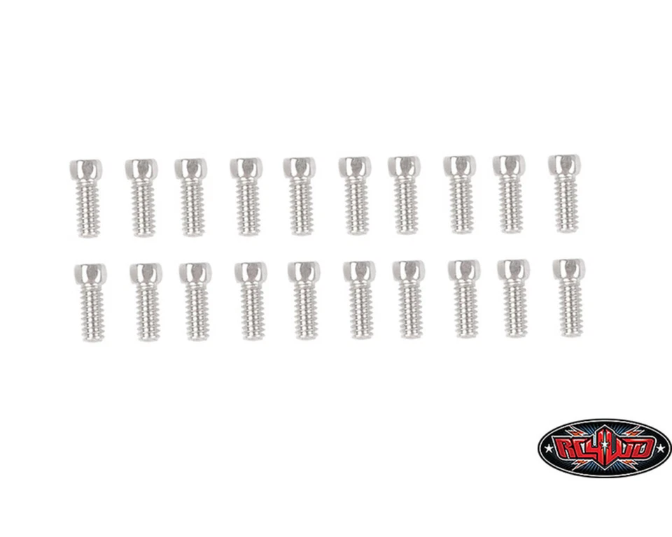 RC4WD Scale Hex Head Bolts M1.6x4mm Silver RC4ZS0053  - Bild 1 von 1