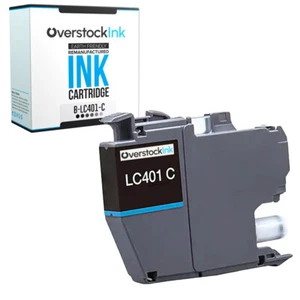 1PK LC401 Cartuccia di inchiostro ciano per Brother MFC-J1010DW MFC-J1012DW MFC-J1170DW - Foto 1 di 1