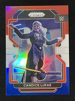 2022 Panini Prizm WWE #153 Candice LeRae Red White and Blue Prizm - Image 1 of 2