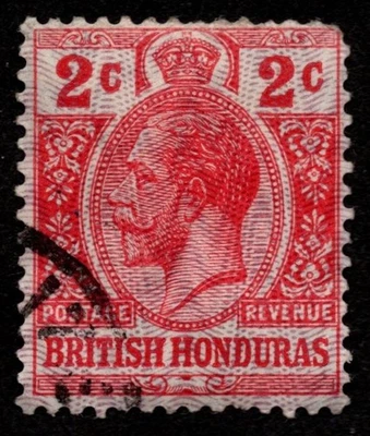 Honduras Británica 1913 - 21 SG102 KGV 2ct Rojo Usado Foto 1 de 2