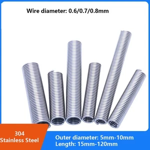 Hookless Tension Extension Spring Stainless Steel Springs Wire Dia 0.6/0.7/0.8mm - Picture 1 of 8