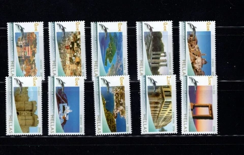 Greece 2261-70 Island Views 2006 VF MNH Complete Set A5 BX1 Cover