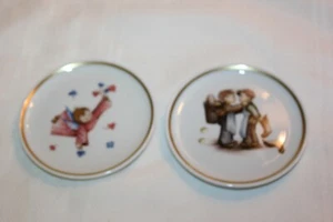 Set of 2 ~ Berta Hummel Museum Mini Plate Collection ~ Vintage 1970’s ~ EUC - Picture 1 of 5