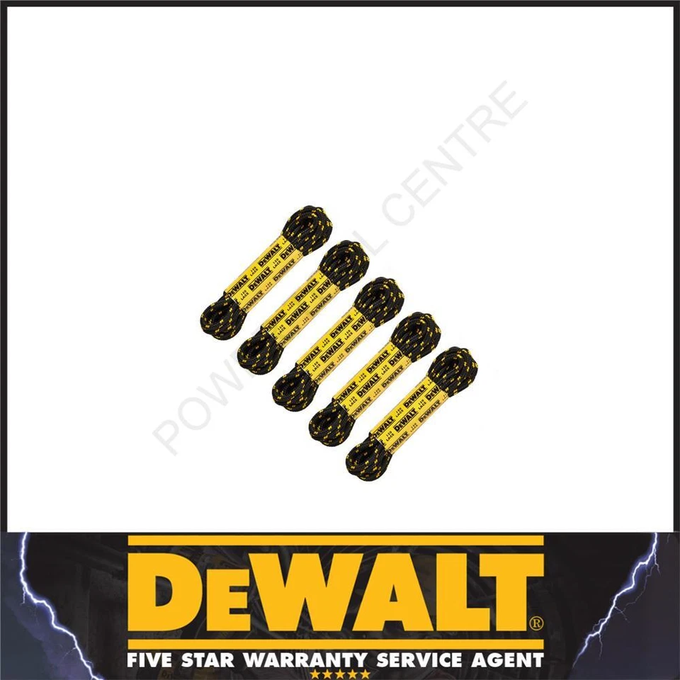DEWALT Yellow & Black 150cm Boot Laces (Pair)