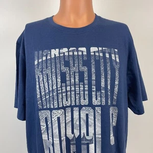 47 Brand Kansas City Royals Kauffman Stadium T Shirt MLB Baseball Blue Size XL - Picture 1 of 5