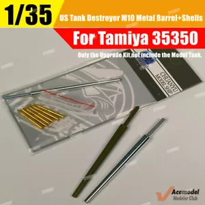 1/35 US Tank M10 Destroyer Metal Barrel Shells Kit dettagliato per Tamiya 35350 - Foto 1 di 7