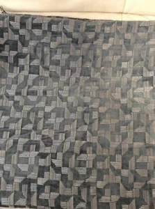 West Elm Cut Geo Chenille Jacquard Square Pillow Cover New! 24x24 Stormy Blue - Picture 1 of 1