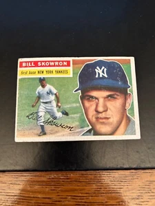 1956 TOPPS BASEBALL #61 BILL SKOWRON!! WHITE BACK!! $1 SHIPPING!! - Picture 1 of 2