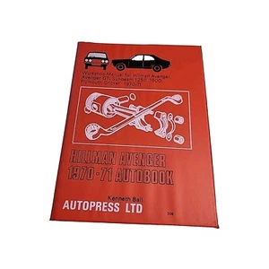 Autobook Hillman Avenger Autopress Workshop Manual Book - Picture 1 of 3