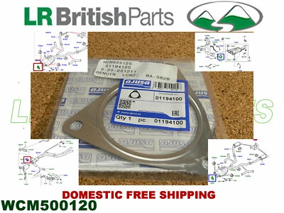 LAND ROVER JUNTA SILENCIADOR DE ESCAPE DIANTEIRO LR2 LR4 LR3 RANGE ROVER WCM500120 AJUSA - Imagem 1 de 4