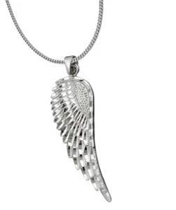 925 ECHT SILBER *** Anhänger Flügel Engelsflügel 37 mm,  Kette optional - Picture 1 of 4
