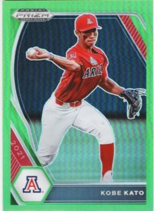 KOBE KATO 2021 PRIZM DRAFT PICKS LIME GREEN /75 SP REFRACTOR CARD PDP-212 ASTROS