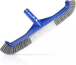Pool Brush Head, 17" Pool Brushes for Cleaning Pool Walls, Curved Ends High-Effi - Picture 1 of 12