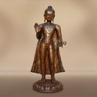 Buddha Maitreya Statue Nepal Kunst Holzschnitzarbeit Futur Buddha