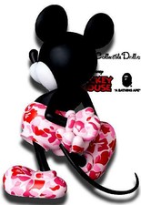 Medicom VCD A Bathing Ape Bape Disney Mickey Mouse Figure Doll Pink Camo 2019