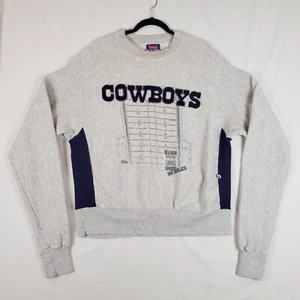 Vintage Dallas Cowboys Sweatshirt Herren Large grau Majestic Made in USA NFL - Bild 1 von 16