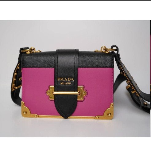 Autentica borsa a tracolla PRADA City Vitello Saffiano Cassa