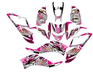 All Years RAPTOR 125 MAYHEM Pink Senge Graphics Kit Compatible with Yamaha - Picture 1 of 7