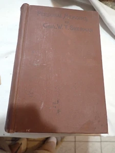 1891 Personal Memoirs of General W. T. Sherman, Hardcover, Volume One Only - Picture 1 of 12