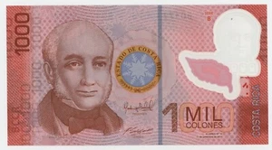 Costa Rica 1000 Colones 11-9-2013 Pick 274.b UNC Uncirculated Banknote Serial B - Picture 1 of 2