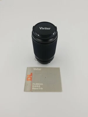 Vivitar DL 75-205mm 1:3.8-4.8 Macro Focusing Zoom Lens no.77403023 52mm - Image 1 of 4