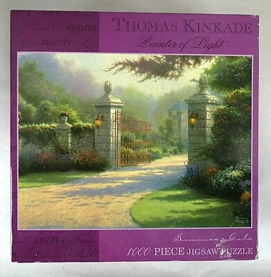 Thomas Kincade Summer Gate 1000 Piece Puzzle NIB NOS - Image 1 of 4