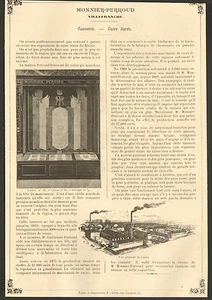 69 VILLEURBANNE MONNIER PERROUD ARTICLE PRESSE MILANO CERUTI FRERES CUIRS 1894 - Picture 1 of 2