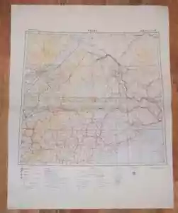 Authentic Soviet Army Military Topographic Map Quebec City, Canada / USA Border - Picture 1 of 9