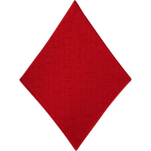 Red Diamond Patch Iron Sew On Clothes Bag Poker Playing Cards Embroidered Badge - Picture 1 of 1