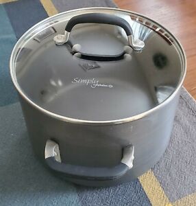 Simply Calphalon 6 Quart Stock Pot with Glass Lid  *College KID* Barely USED!
