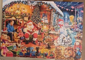 RAVENSBURGER 1000 Teile Puzzle - Weihnachten Let's Visit Santa! *KOMPLETT* - Bild 1 von 8