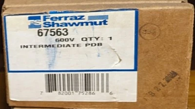 FERRAZ SHAWMUT 3 PHASE POWER DISTRIBUTION BLOCK  67563 600 Volt 407) - Image 1 of 4