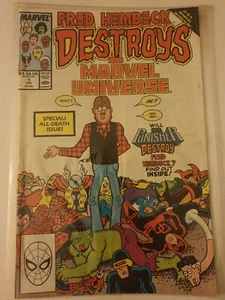 Fred Hembeck Destroys The Marvel Universe #1 Marvel Comics Jul 1989 NM + Bagged - Picture 1 of 9