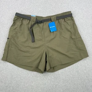 Columbia Shorts Womens 3X Green Belted Cargo Lightweight Hiking Outdoors NEW - Picture 1 of 14