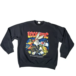 Suéter Vintage Looney Tunes “Loonatic Streetwear” 1992 Puntada Única Talla Grande - Imagen 1 de 10