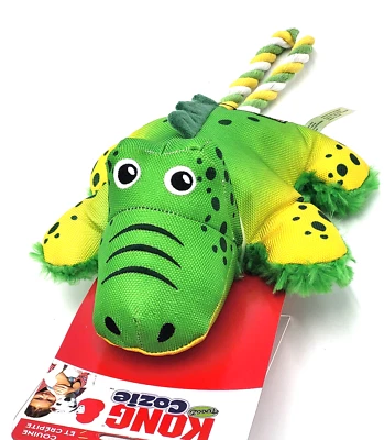 Juguete de cuerda para perro KONG Cozie Tuggz Alligator Md/Lg chirriante remolcador y agitador 14x8 Foto 1 de 4