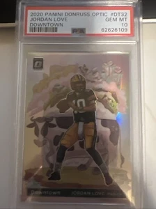 Jordan Love 2020 Donruss Optic #32 RC Rookie Downtown Packers SP PSA 10 GEM MINT - Bild 1 von 2