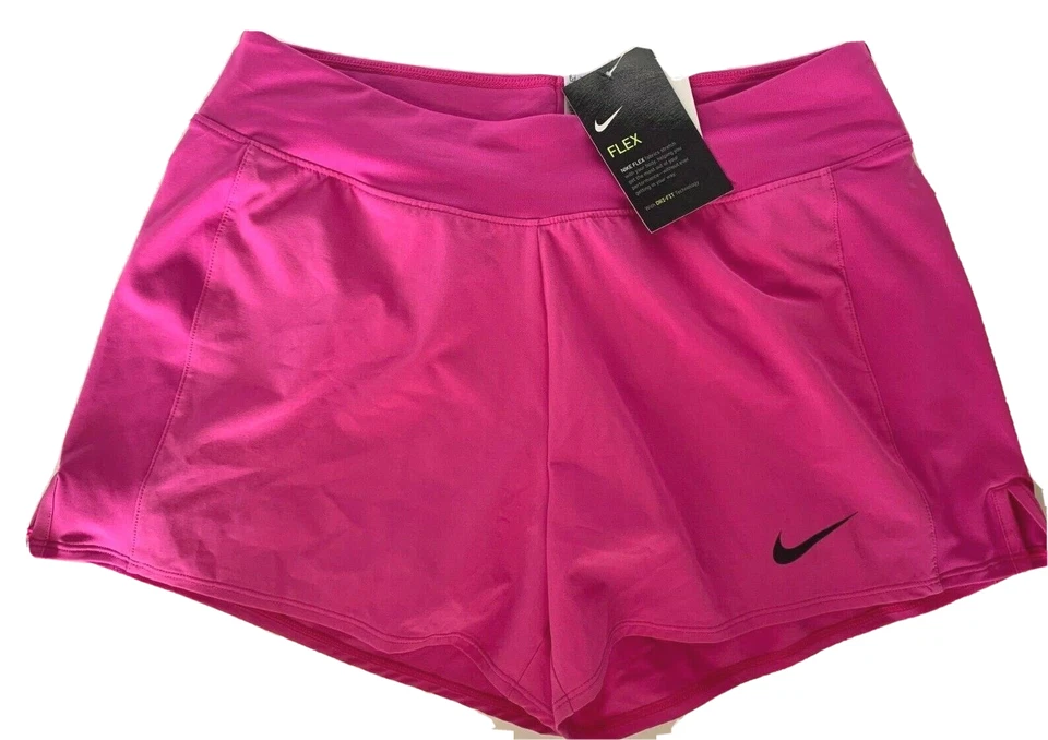 NEW NIKE [M] Women's FLEX DRI-FIT Tennis/Golf/Track Shorts-Rose Pink 728785-640 - Image 1 of 1