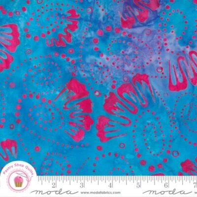 CHROMA BATIKS 4366 36 Jewel Blue  MODA BATIKS Quilt Fabric - Image 1 of 4
